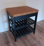 Ikea Vadholma - Keukenblok, Ophalen, Zwart, 50 tot 100 cm, Zo goed als nieuw