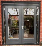 Openslaande deuren met driepuntsluiting en dubbelglas, Doe-het-zelf en Verbouw, Deuren en Horren, Ophalen, Gebruikt, Buitendeur
