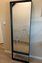 Zwarte Stalen Spiegel, Huis en Inrichting, Woonaccessoires | Spiegels, Ophalen of Verzenden, Zo goed als nieuw, 150 tot 200 cm