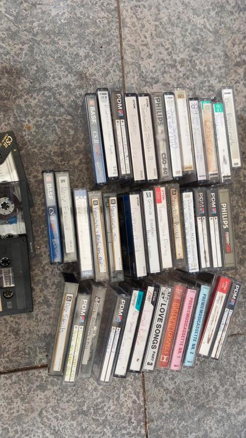 Vintage Cassettebandjes - Grote Partij, Cd's en Dvd's, Cassettebandjes, Gebruikt, Voorbespeeld, Overige genres, 26 bandjes of meer