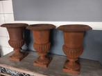 3 Gietijzeren Tuinvazen - 35cm Hoog . nu 70 euro, Tuin en Terras, Ophalen, Gebruikt