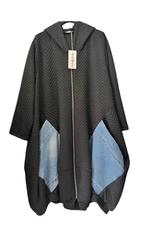 NIEUW Moonshine jas met jeans zakken mt 56/58 nu 50% korting, Kleding | Dames, Grote Maten, Zwart, Nieuw, Ophalen of Verzenden