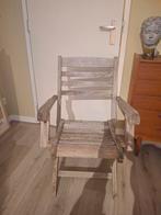 Leuk Teak houten bistro tuin stoeltje, Tuin en Terras, Tuinstoelen, Ophalen, Gebruikt, Teakhout