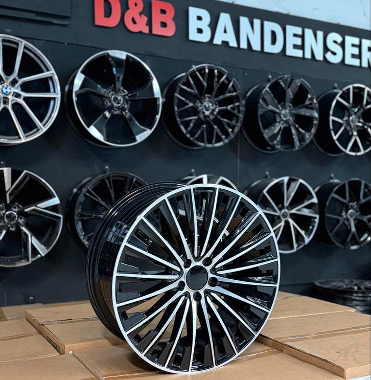 20 inch amg look velgen 5x112 Mercedes c e s glc gle eqc eqe, Auto-onderdelen, Banden en Velgen, Velg(en), 20 inch, 255 mm, Personenwagen
