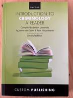 Introduction to Criminology: A reader | als nieuw, Janne van Doorn, Ophalen of Verzenden, Alpha, WO
