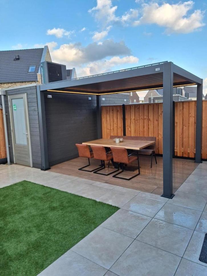 Lamellen overkapping - Op maat - maatwerk - Elektrisch, Tuin en Terras, Overkappingen, Nieuw, Veranda, Ophalen of Verzenden