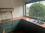 Groene retro keuken, Huis en Inrichting, Keuken | Complete keukens, Ophalen, Gebruikt, Hoekkeuken, Kunststof