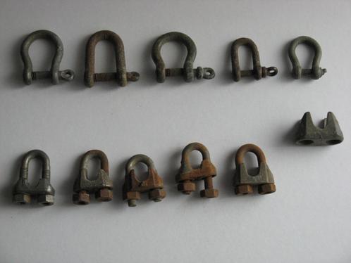 10 U Bouten (Beugel)met schroefdraad en moer .etc, Doe-het-zelf en Verbouw, Hang- en Sluitwerk, Zo goed als nieuw, Scharnier, IJzer