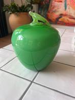 Groene Glazen Appel Decoratie, Ophalen of Verzenden, Zo goed als nieuw