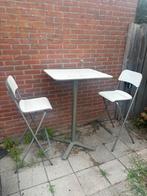 Tuinsetje met statafel en 2 stoelen, Ophalen of Verzenden, Gebruikt