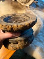 Oude poer kandelaar 11 cm hoog, Huis en Inrichting, Ophalen of Verzenden, Gebruikt