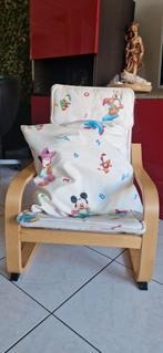 Ikea kinderstoel/fauteuil Poang met disney bekleding +kussen, Ophalen of Verzenden, Zo goed als nieuw, Stoel(en)