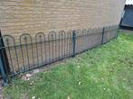 Sierhekwerk tuinhek hekwerk met poorten, Ophalen, Gebruikt, IJzer, Sierhekwerk
