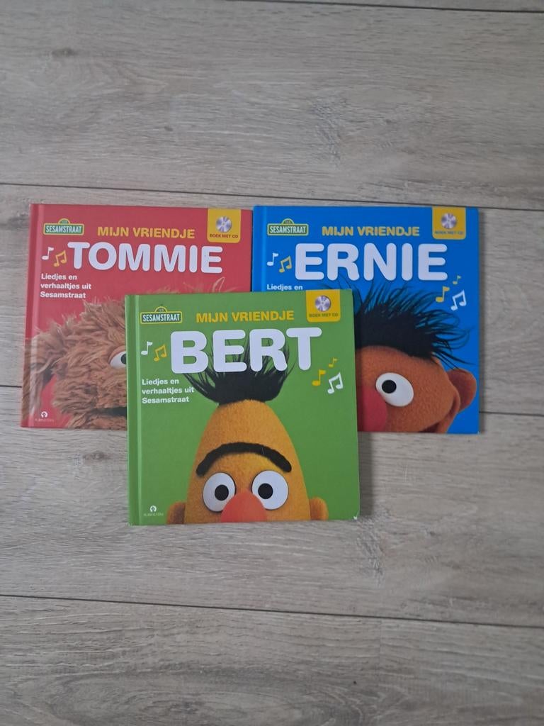 Sesamstraat Boekjes - Tommie, Ernie, Bert, Boeken, Ophalen of Verzenden, 2 tot 3 jaar, Uitklap-, Voel- of Ontdekboek, Sesamstraat