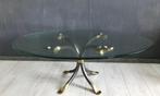 Salontafel Glas Manfred Bredohl Jr. 70, Ophalen, 100 tot 150 cm, Vintage, 50 tot 100 cm