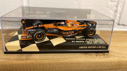 Orange Arrows Asiatech A22 Monte Carlo 2001 Jos Verstappen, Hobby en Vrije tijd, Modelauto's | 1:43, Zo goed als nieuw, Auto, MiniChamps