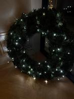 Grote kerstkrans met lichtjes - 80cm, Huis en Inrichting, Woonaccessoires | Kransen, Ophalen, Zo goed als nieuw