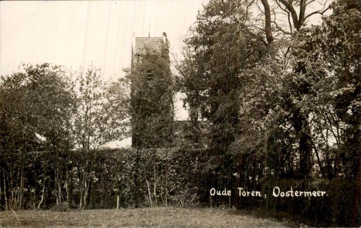 Oostermeer - Oude Toren, Verzamelen, Ansichtkaarten | Nederland, Ongelopen, Friesland, Voor 1920, Ophalen of Verzenden