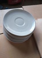 6 x porselein schotels van AH nieuw staat, Ophalen of Verzenden, Zo goed als nieuw, Kop en/of schotel