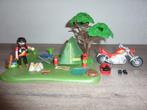 Playmobil Harley Davidson rijder op vakantie. Leuke set., Ophalen of Verzenden, Zo goed als nieuw
