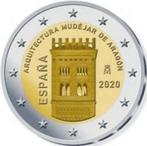 2 Euro Spanje 2020 UNC - Mudejar Architectuur van Aragon, Postzegels en Munten, 2 euro, Spanje, Losse munt, Verzenden