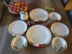 servies fruitdesign, moet echt weg, zeg het maar., Ophalen, Zo goed als nieuw, Overige stijlen, Schaal of Schalen
