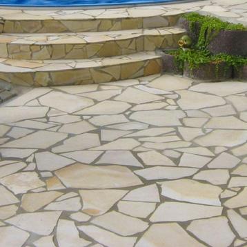 prachtige flagstones Solnhofer voor een mediterraanse sfeer beschikbaar voor biedingen