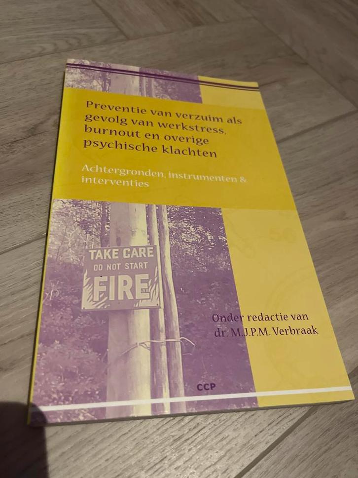 Verzuimpreventie - Werkstress, Burnout, Boeken, Psychologie, Gelezen, Overige onderwerpen, Ophalen of Verzenden