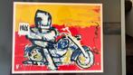 Herman Brood - zeefdruk- harley fatboy, Ophalen