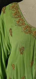 Dames Indiase kleding, maat 52, groen, Ophalen of Verzenden, Gedragen, Maat 46/48 (XL) of groter, Groen