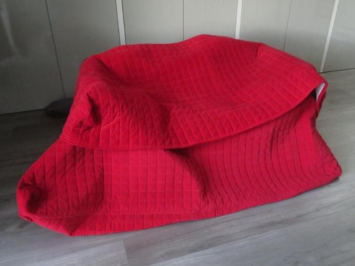 IKEA Beddinge slaapbankhoes, Huis en Inrichting, Slaapkamer | Slaapbanken, Gebruikt, 140 cm, 200 cm, Tweepersoons, Rood, Ophalen
