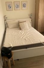 Ikea bed 140x200 met opbergruimte, Ophalen, Gebruikt, Wit, Tweepersoons