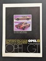 Oude Reclame / Advertentie OPEL GT, Ophalen of Verzenden, Gelezen, Opel