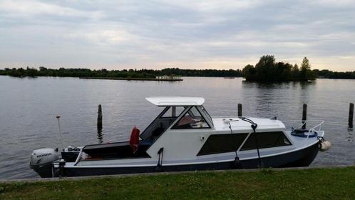 stalen kajuitboot,beenakkervlet,motorboot, Watersport en Boten, Motorboten en Motorjachten, Gebruikt, Staal, 6 tot 9 meter, Benzine