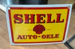 Emaille bordje SHELL formaat deurpostje, Ophalen of Verzenden, Gebruikt, Reclamebord