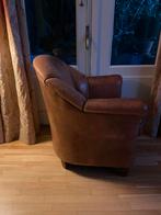 Leren Fauteuil, Huis en Inrichting, Fauteuils, Ophalen, Gebruikt, 75 tot 100 cm, 50 tot 75 cm