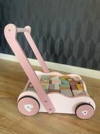 Little Dutch blokkenkar compleet, Kinderen en Baby's, Speelgoed | Houten speelgoed, Ophalen, Gebruikt, Duw- of Trekspeelgoed