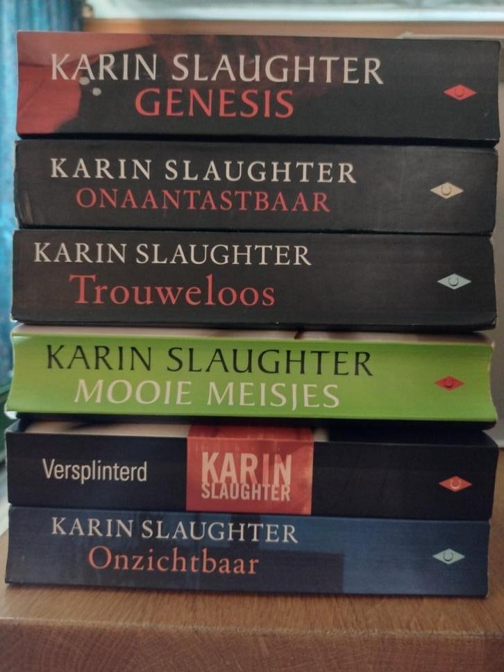 karin slaughter 6 boeken, Boeken, Detectives, Gelezen, Ophalen of Verzenden