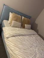 Boksspring bed 160x200, Ophalen, Gebruikt, Overige kleuren, Tweepersoons