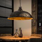 Industriële Hanglamp Oud Zilver Ø80cm, Ophalen, Zo goed als nieuw, Metaal, Minder dan 50 cm