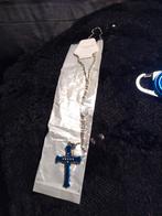 Ketting met blauw kruis, nieuw, Ophalen of Verzenden, Nieuw, Blauw, Overige materialen