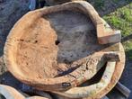 unieke XXL houten trog troggen bak schaal oud sober stoer, Ophalen, Nieuw