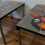 Set van 2 vintage tegeltafeltjes / bijzettafeltjes, Ophalen