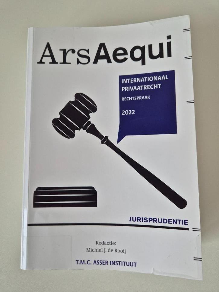 Internationaal Privaatrecht Rechtspraak 2022 (Ars Aequi), Boeken, Studieboeken en Cursussen, Gelezen, WO, Ophalen