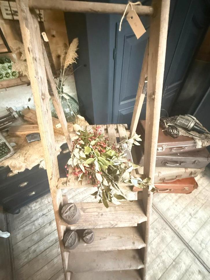 Vintage ladder, Antiek en Kunst, Curiosa en Brocante, Ophalen
