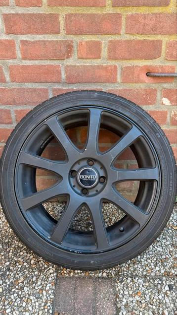 Mini one velg en band 4x100 215-40-17 losse velge met band beschikbaar voor biedingen