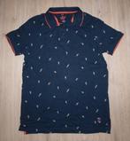 Donkerblauwe Polo met Vogelprint WE (170-176), Kinderen en Baby's, Kinderkleding | Maat 170, Gebruikt, WE, Ophalen of Verzenden