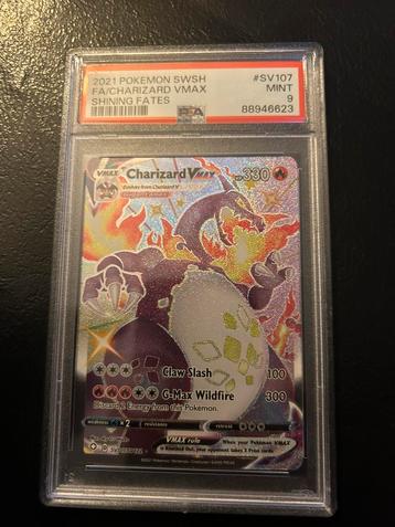 Charizard psa 9, Pokemonkaart, full art, zard, shiny