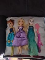 Anna, Elsa en assepoester barbie poppen, Kinderen en Baby's, Speelgoed | Poppen, Ophalen of Verzenden, Zo goed als nieuw, Barbie
