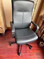 Burostoel Ikea Millberget zwart imitatieleer, Ophalen, Zo goed als nieuw, Zwart, Bureaustoel